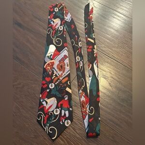 CONSENSO Vibrant Black and Red Patterned Tie, Brazil World Cup, novelty tie